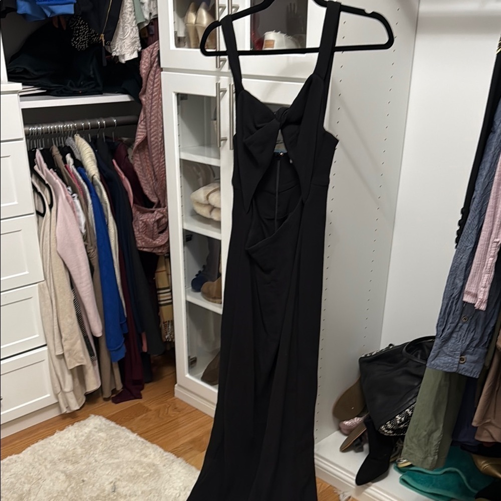 NWT Shona Joy Black One Shoulder Dress - Picture 3 of 7